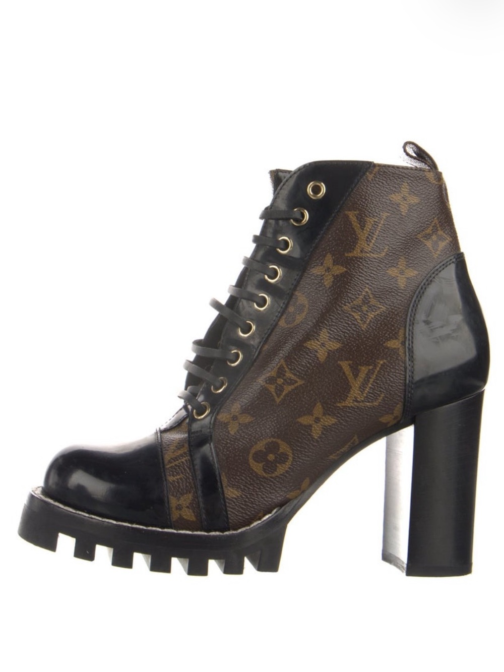 Louis Vuitton Monogram Combat Boots